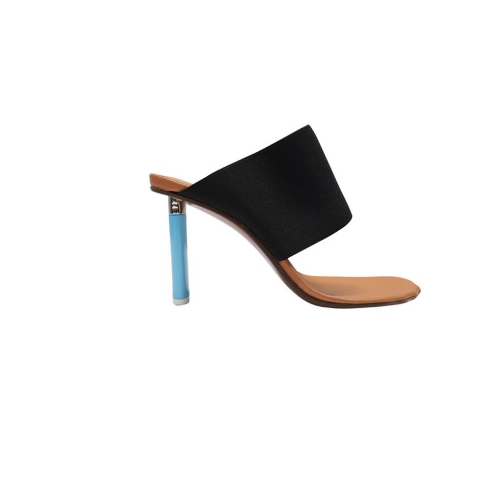 Vetements Lighter-heel Mules in Black Stretch-canvas